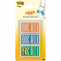 3M™ Post-it® <br> 彩色箭咀旗仔 <br> [SIGN HERE] <br> 682-SH-OBL