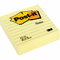 3M™ Post-it® Lined Note <br> 報事貼黃色有行便條紙 <br>[4x4"] 675-YL
