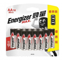Energizer® MAX® <br> 勁量鹼性電池 AA/AAA <br> [18粒/優惠裝]