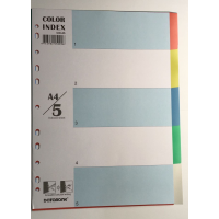 Data Bank A4 [5格] <br> 顏色膠質分類紙
