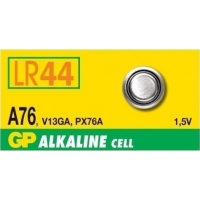 GP 超霸<br>鈕型鹼性電池<BR>LR44 / A76 (1粒裝)