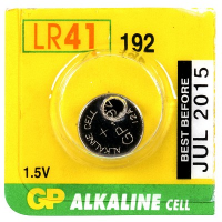 GP 超霸<br>鈕型鹼性電池<BR>LR41 (1粒裝)