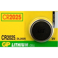 GP 超霸<br>鈕型鋰電池<BR>CR2025 (1粒裝)