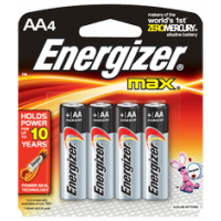 Energizer 勁量鹼性電池 <br> AA (4粒裝)