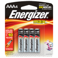 Energizer 勁量鹼性電池 <br>AAA (4粒裝)