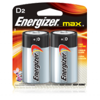 Energizer 勁量鹼性電池 <br> D (2粒裝)