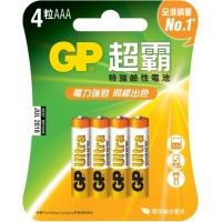 GP 超霸鹼性電池 <br> AAA (4粒裝)